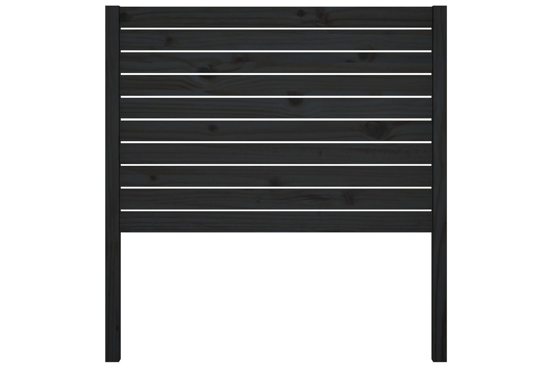 Sängynpääty musta 96x4x100 cm täysi mänty - Musta - Huonekalut - Sänky - Sängyn lisävarusteet & sängynpäädyt - Sängynpääty