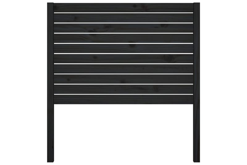 Sängynpääty musta 96x4x100 cm täysi mänty - Musta - Huonekalut - Sänky - Sängyn lisävarusteet & sängynpäädyt - Sängynpääty