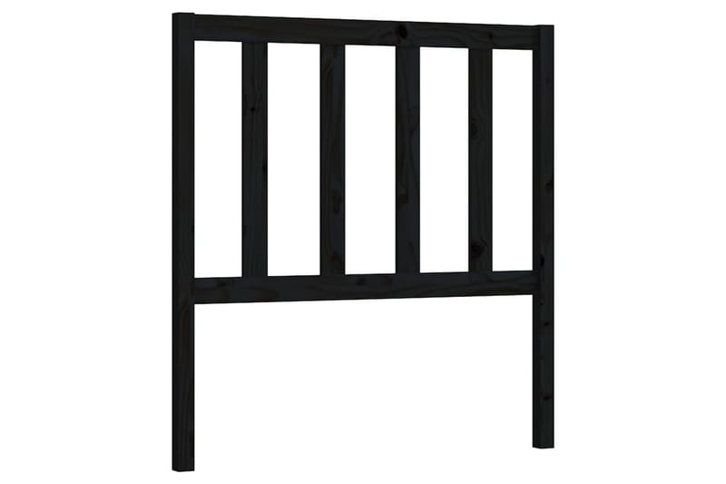 Sängynpääty musta 96x4x100 cm täysi mänty - Musta - Huonekalut - Sänky - Sängyn lisävarusteet & sängynpäädyt - Sängynpääty