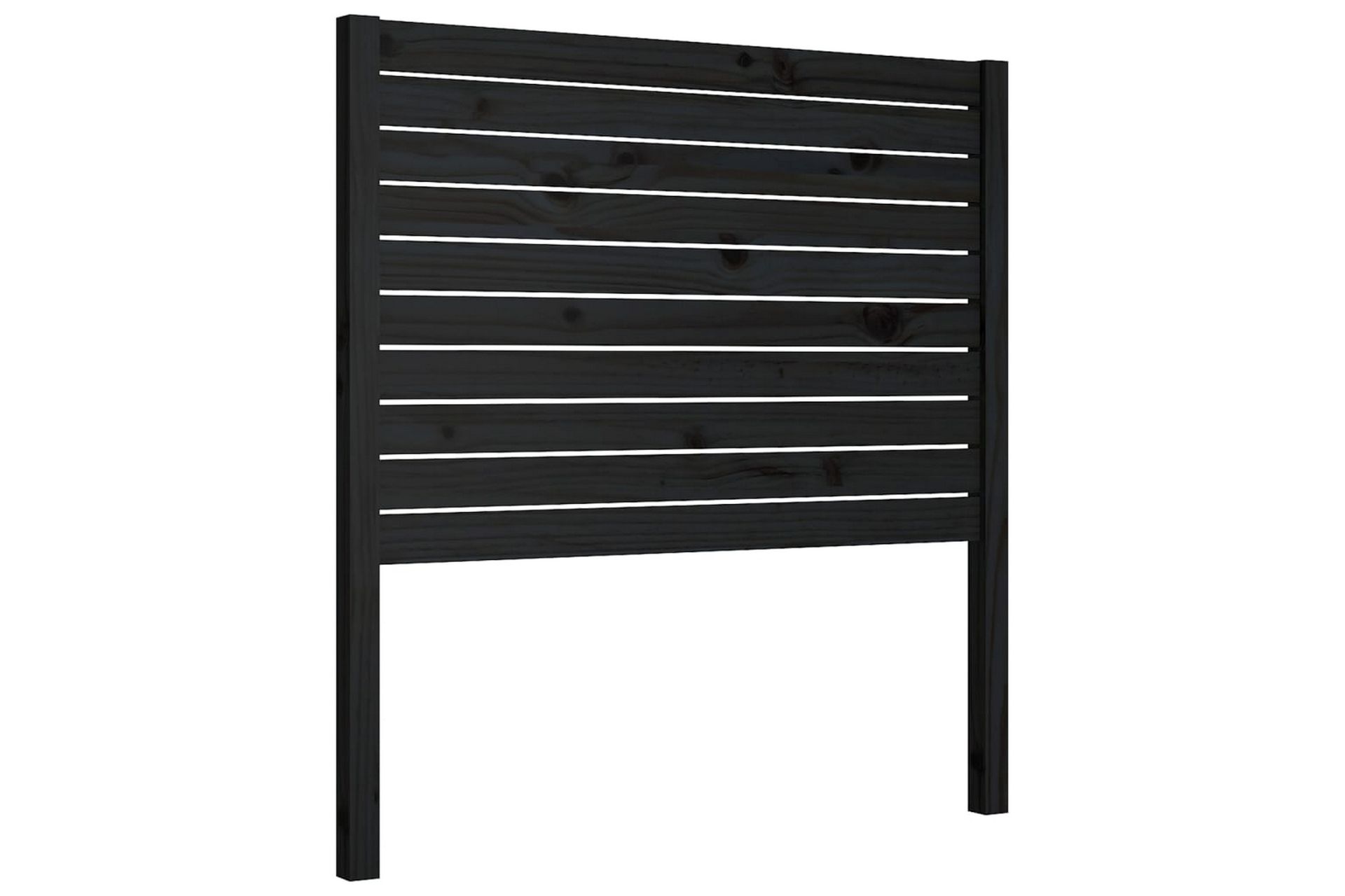 Sängynpääty musta 96x4x100 cm täysi mänty - Musta - Huonekalut - Sänky - Sängyn lisävarusteet & sängynpäädyt - Sängynpääty