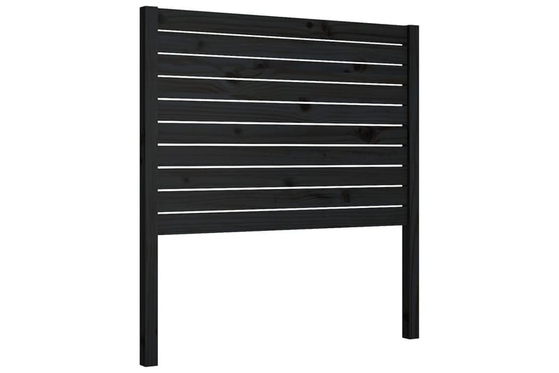 Sängynpääty musta 96x4x100 cm täysi mänty - Musta - Huonekalut - Sänky - Sängyn lisävarusteet & sängynpäädyt - Sängynpääty