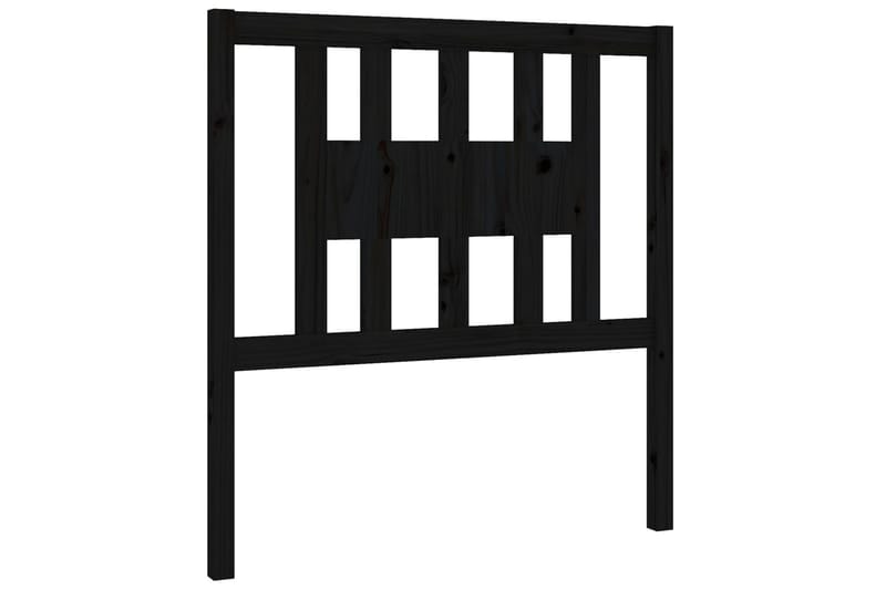 Sängynpääty musta 96x4x100 cm täysi mänty - Musta - Huonekalut - Sänky - Sängyn lisävarusteet & sängynpäädyt - Sängynpääty