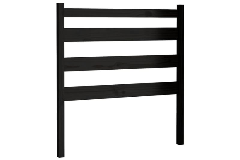 Sängynpääty musta 96x4x100 cm täysi mänty - Musta - Huonekalut - Sänky - Sängyn lisävarusteet & sängynpäädyt - Sängynpääty