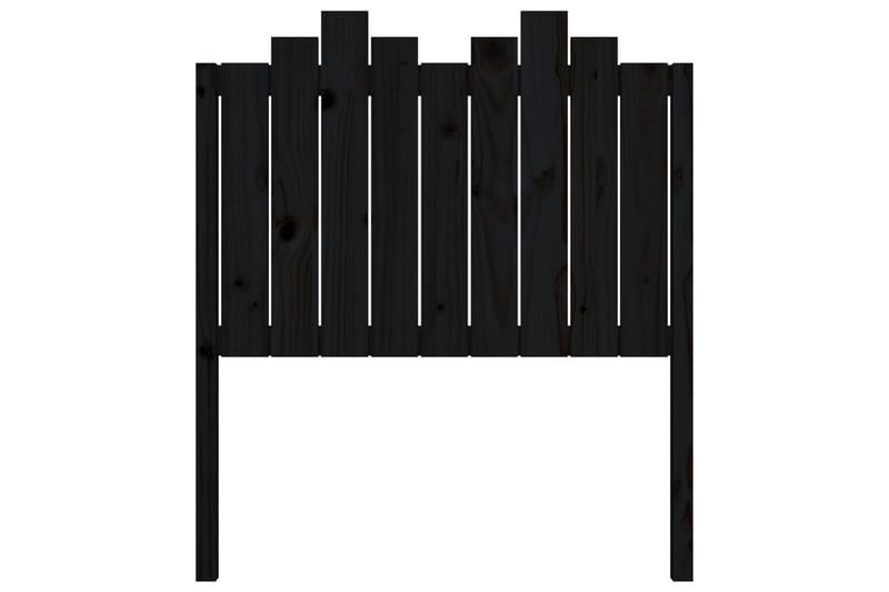 Sängynpääty musta 96x4x110 cm täysi mänty - Musta - Huonekalut - Sänky - Sängyn lisävarusteet & sängynpäädyt - Sängynpääty