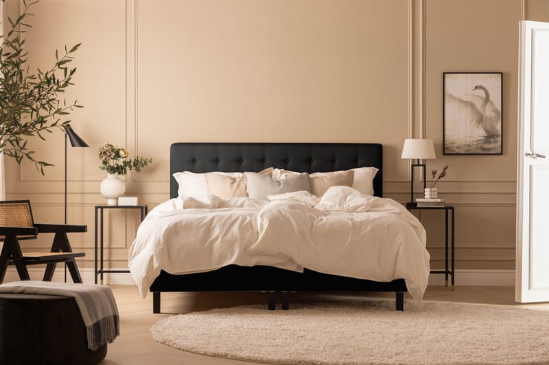 Sängynpääty Nayaka 180 Topattu - Musta - Huonekalut - Sänky - Sängyn lisävarusteet & sängynpäädyt - Sängynpääty