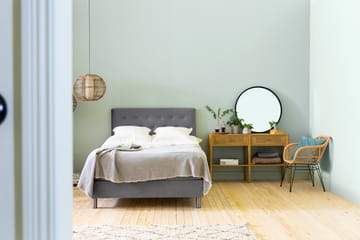 Sängynpääty Rebeca 120 cm Nappi - Harmaa - Huonekalut - Sänky - Sängyn lisävarusteet & sängynpäädyt - Sängynpääty