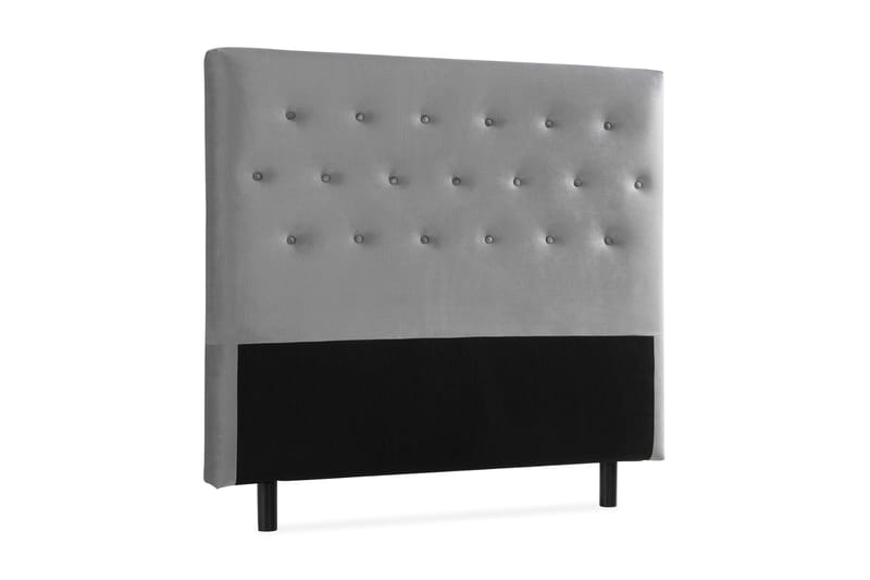 Sängynpääty Rebeca 120 cm Nappi - Harmaa - Huonekalut - Sänky - Sängyn lisävarusteet & sängynpäädyt - Sängynpääty