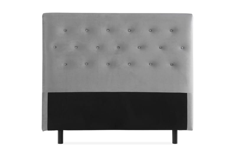 Sängynpääty Rebeca 120 cm Nappi, Harmaa