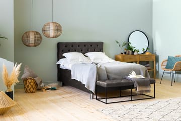 Sängynpääty Rebeca 120 cm Topattu - Tummanharmaa - Huonekalut - Sänky - Sängyn lisävarusteet & sängynpäädyt - Sängynpääty