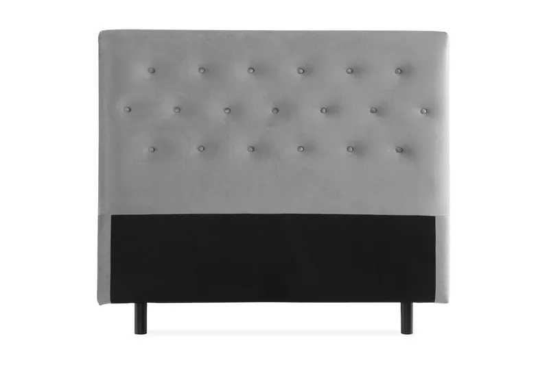 Sängynpääty Rebeca 140 cm Nappi, Harmaa