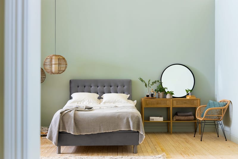 Sängynpääty Rebeca 140 cm Neliö - Harmaa - Huonekalut - Sänky - Sängyn lisävarusteet & sängynpäädyt - Sängynpääty