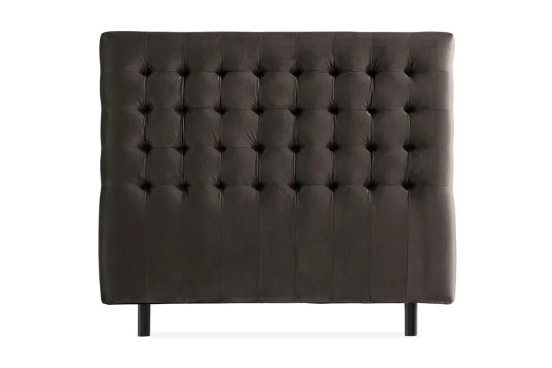 Sängynpääty Rebeca 140 cm Neliö, Tummanharmaa