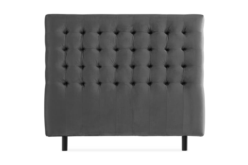 Sängynpääty Rebeca 140 cm Neliö - Tummanharmaa - Huonekalut - Sänky - Sängyn lisävarusteet & sängynpäädyt - Sängynpääty