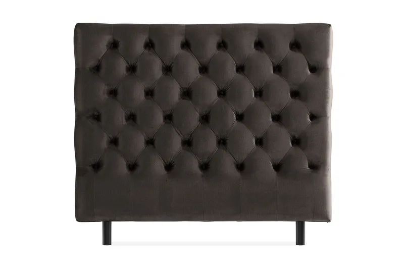 Sängynpääty Rebeca 140 cm Topattu - Tummanharmaa - Huonekalut - Sänky - Sängyn lisävarusteet & sängynpäädyt - Sängynpääty