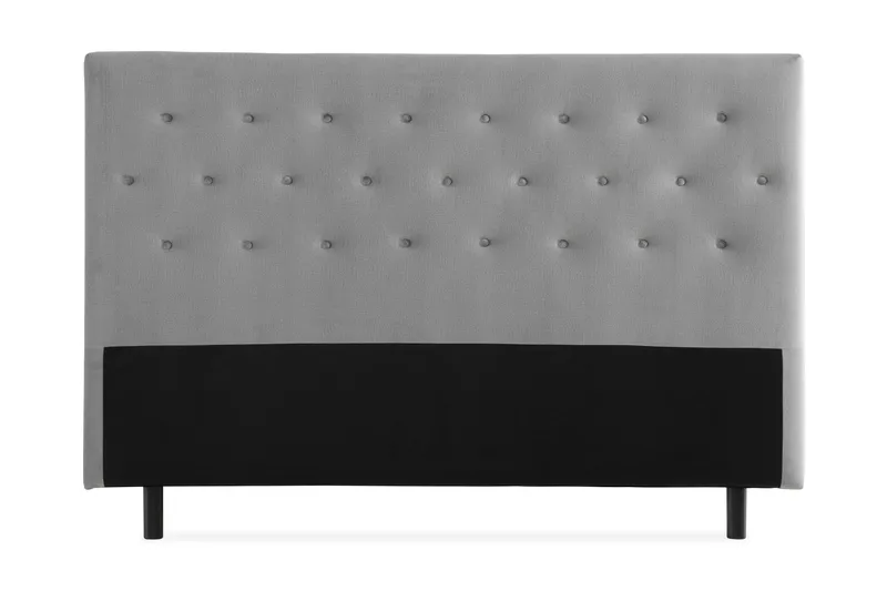 Sängynpääty Rebeca 160 cm Nappi, Harmaa