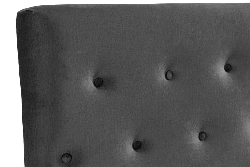 Sängynpääty Rebeca 160 cm Nappi - Tummanharmaa - Huonekalut - Sänky - Sängyn lisävarusteet & sängynpäädyt - Sängynpääty