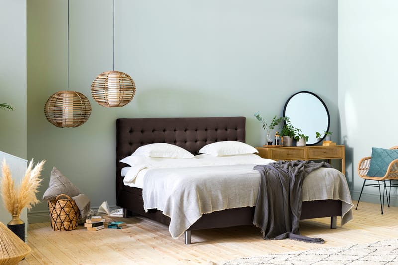 Sängynpääty Rebeca 160 cm Neliö - Ruskea - Huonekalut - Sänky - Sängyn lisävarusteet & sängynpäädyt - Sängynpääty