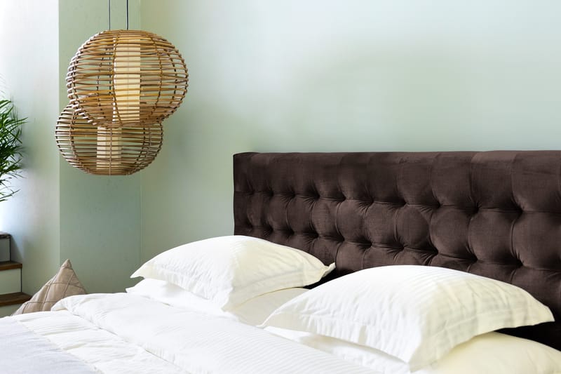 Sängynpääty Rebeca 160 cm Neliö - Ruskea - Huonekalut - Sänky - Sängyn lisävarusteet & sängynpäädyt - Sängynpääty