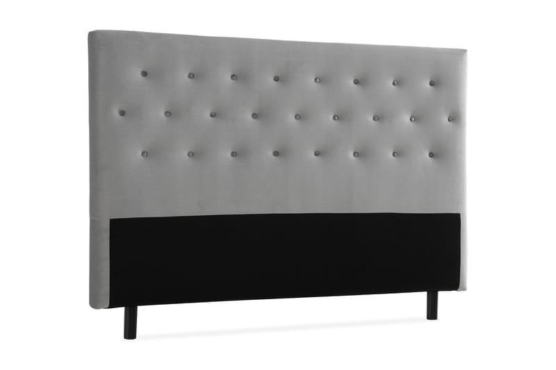 Sängynpääty Rebeca 180 cm Nappi - Harmaa - Huonekalut - Sänky - Sängyn lisävarusteet & sängynpäädyt - Sängynpääty