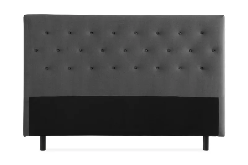 Sängynpääty Rebeca 180 cm Nappi - Tummanharmaa - Huonekalut - Sänky - Sängyn lisävarusteet & sängynpäädyt - Sängynpääty