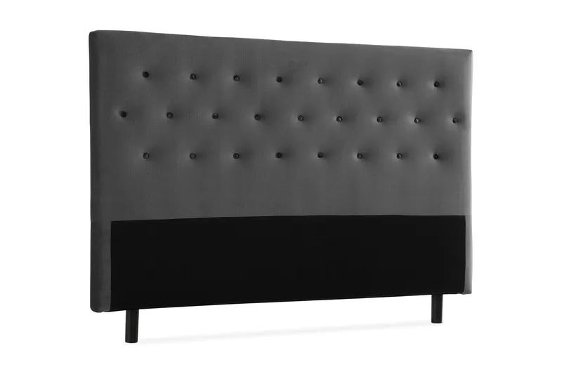 Sängynpääty Rebeca 180 cm Nappi - Tummanharmaa - Huonekalut - Sänky - Sängyn lisävarusteet & sängynpäädyt - Sängynpääty