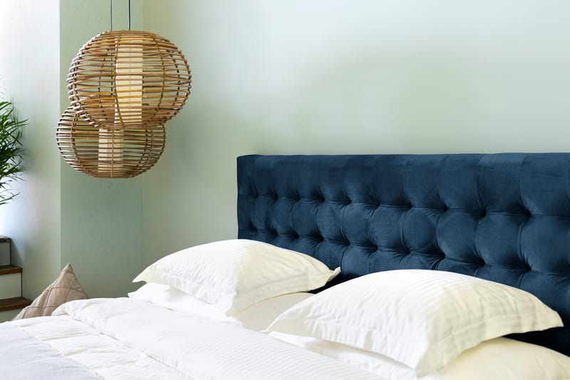 Sängynpääty Rebeca 180 cm Neliö - Sininen - Huonekalut - Sänky - Sängyn lisävarusteet & sängynpäädyt - Sängynpääty