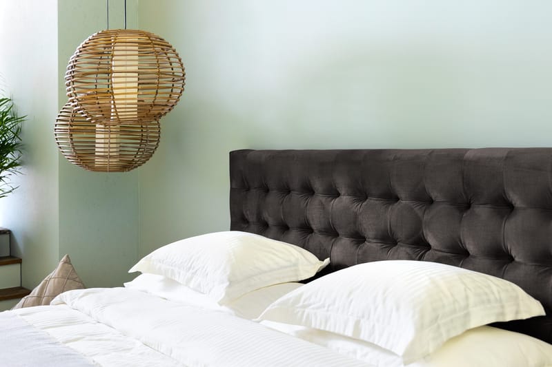 Sängynpääty Rebeca 180 cm Neliö - Tummanharmaa - Huonekalut - Sänky - Sängyn lisävarusteet & sängynpäädyt - Sängynpääty