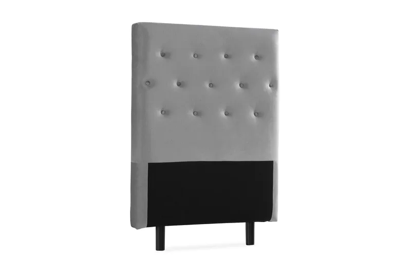 Sängynpääty Rebeca 90 cm Nappi - Harmaa - Huonekalut - Sänky - Sängyn lisävarusteet & sängynpäädyt - Sängynpääty