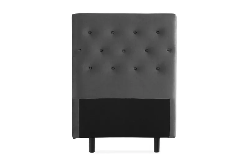 Sängynpääty Rebeca 90 cm Nappi - Tummanharmaa - Huonekalut - Sänky - Sängyn lisävarusteet & sängynpäädyt - Sängynpääty