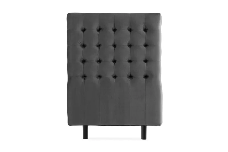 Sängynpääty Rebeca 90 cm Neliö, Tummanharmaa