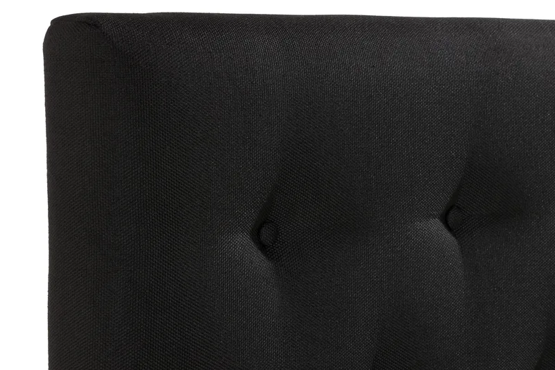 Sängynpääty Rebeca Napit 120 cm - Musta - Huonekalut - Sänky - Sängyn lisävarusteet & sängynpäädyt - Sängynpääty