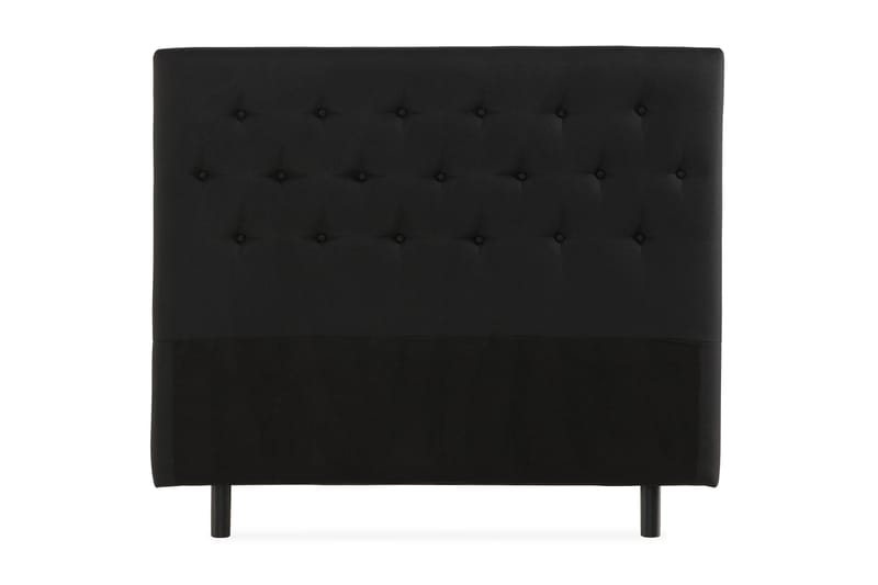 Sängynpääty Rebeca Napit 120 cm, Musta