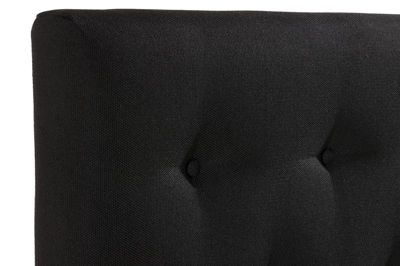 Sängynpääty Rebeca Napit 160 cm - Musta - Huonekalut - Sänky - Sängyn lisävarusteet & sängynpäädyt - Sängynpääty