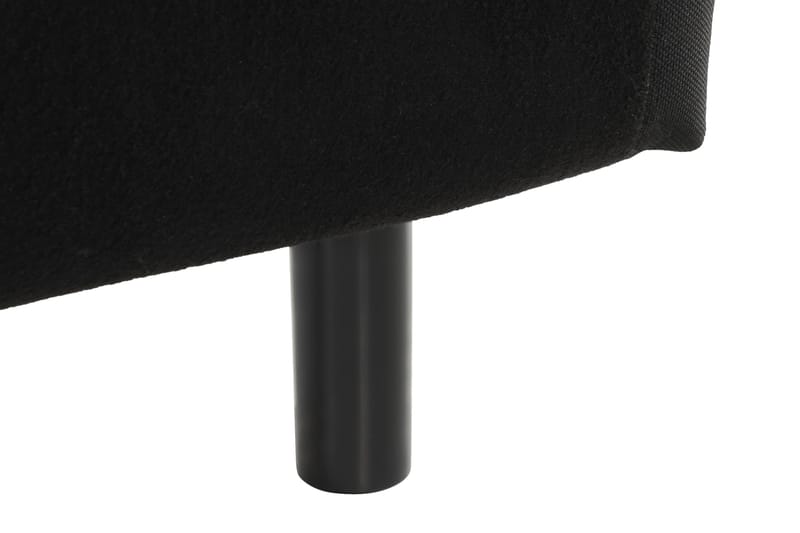 Sängynpääty Rebeca Napit 180 cm - Musta - Huonekalut - Sänky - Sängyn lisävarusteet & sängynpäädyt - Sängynpääty