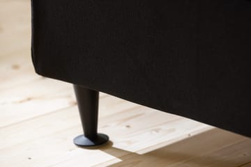 Sängynpääty Rebeca Napit 180 cm - Musta - Huonekalut - Sänky - Sängyn lisävarusteet & sängynpäädyt - Sängynpääty
