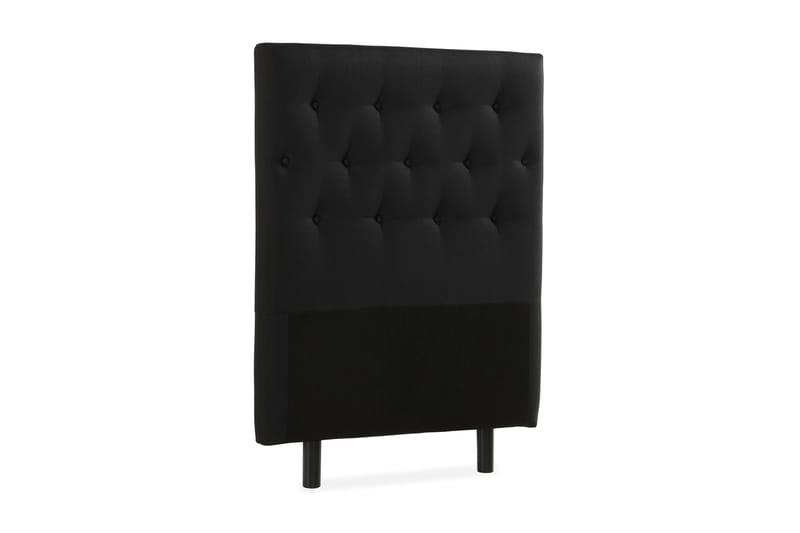 Sängynpääty Rebeca Napit 90 cm - Musta - Huonekalut - Sänky - Sängyn lisävarusteet & sängynpäädyt - Sängynpääty