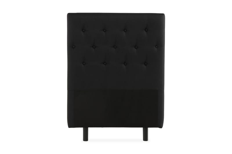 Sängynpääty Rebeca Napit 90 cm, Musta