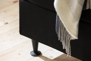 Sängynpääty Rebeca Ruudullinen 120 cm - Musta - Huonekalut - Sänky - Sängyn lisävarusteet & sängynpäädyt - Sängynpääty