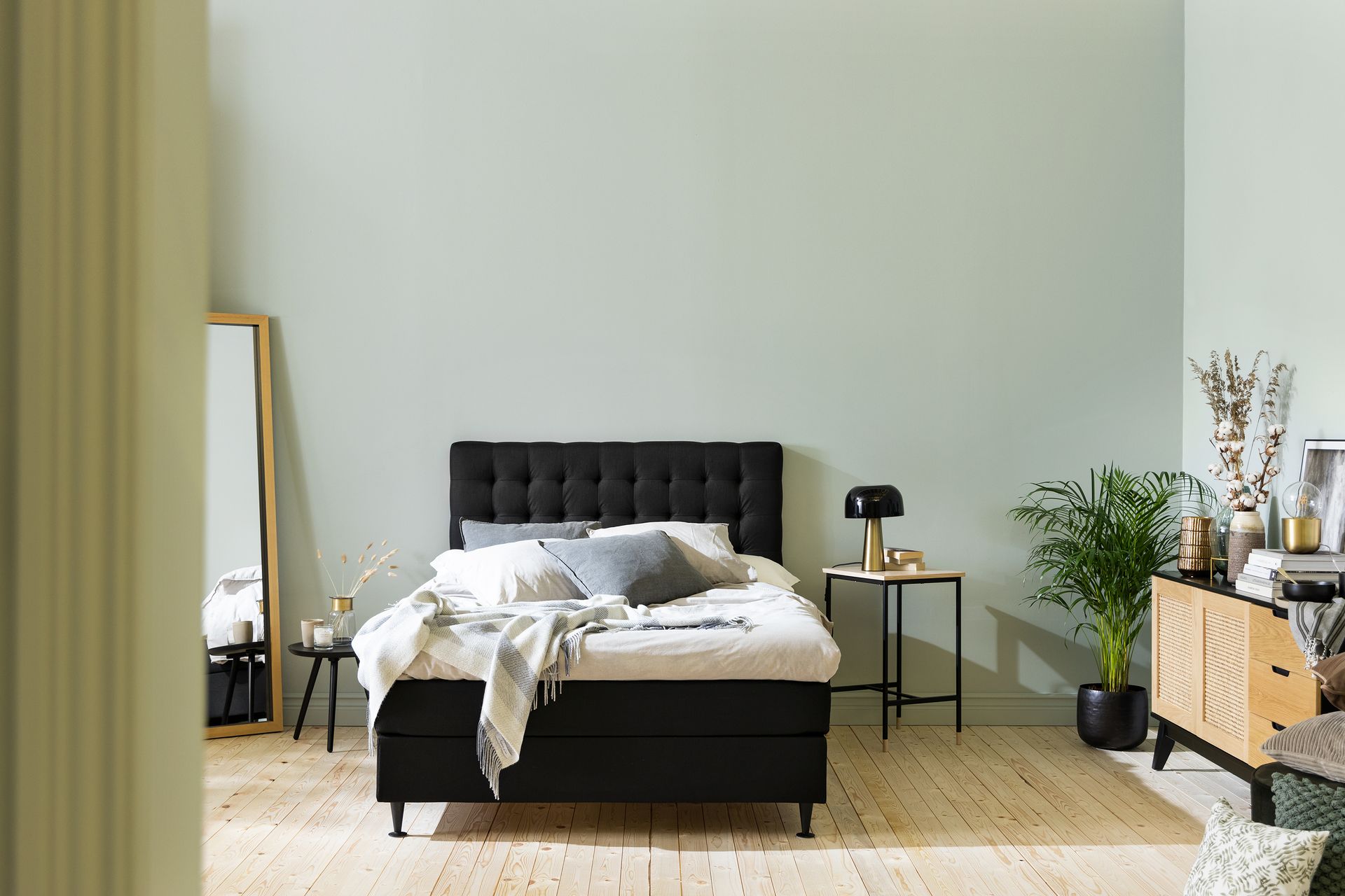 Sängynpääty Rebeca Ruudullinen 120 cm - Musta - Huonekalut - Sänky - Sängyn lisävarusteet & sängynp�äädyt - Sängynpääty