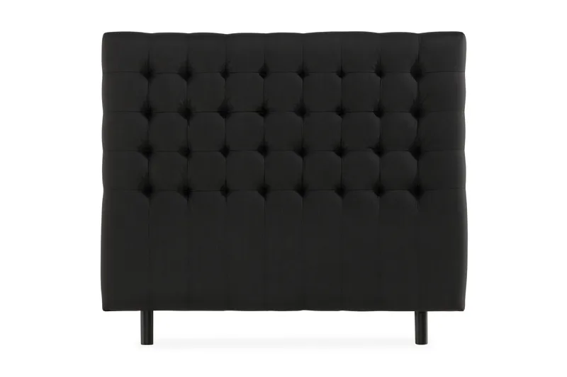 Sängynpääty Rebeca Ruudullinen 140 cm, Musta