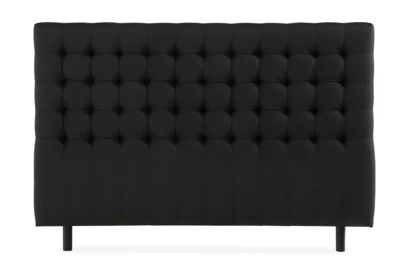 Sängynpääty Rebeca Ruudullinen 160 cm, Musta