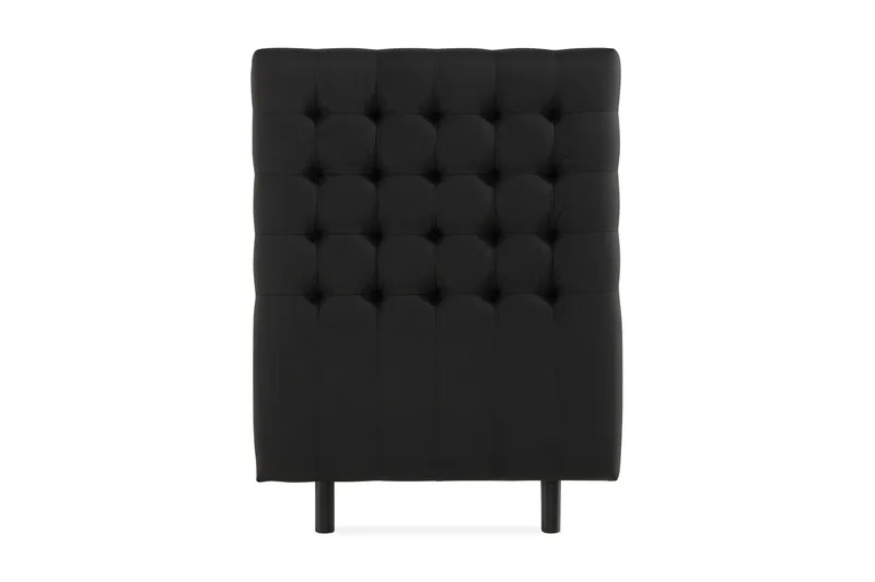 Sängynpääty Rebeca Ruudullinen 90 cm, Musta