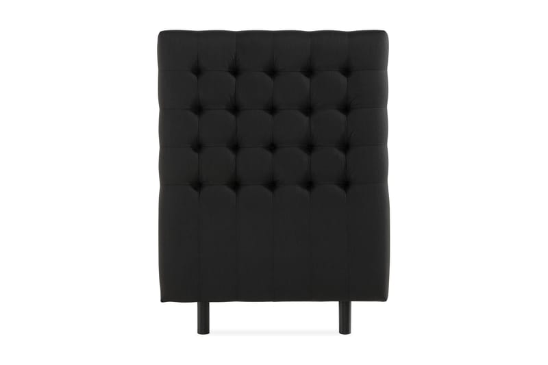 Sängynpääty Rebeca Ruudullinen 90 cm, Musta