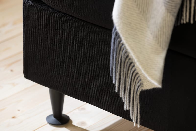 Sängynpääty Rebeca Topattu 120 cm - Musta - Huonekalut - Sänky - Sängyn lisävarusteet & sängynpäädyt - Sängynpääty