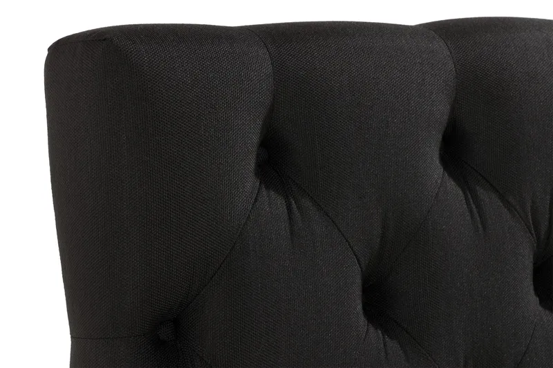 Sängynpääty Rebeca Topattu 180 cm - Musta - Huonekalut - Sänky - Sängyn lisävarusteet & sängynpäädyt - Sängynpääty