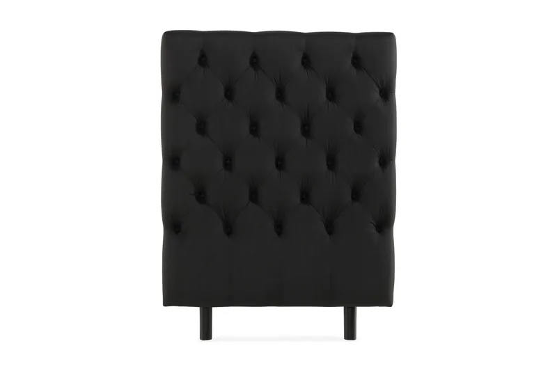Sängynpääty Rebeca Topattu 90 cm, Musta