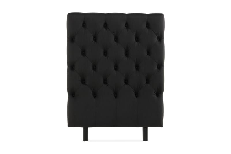 Sängynpääty Rebeca Topattu 90 cm, Musta