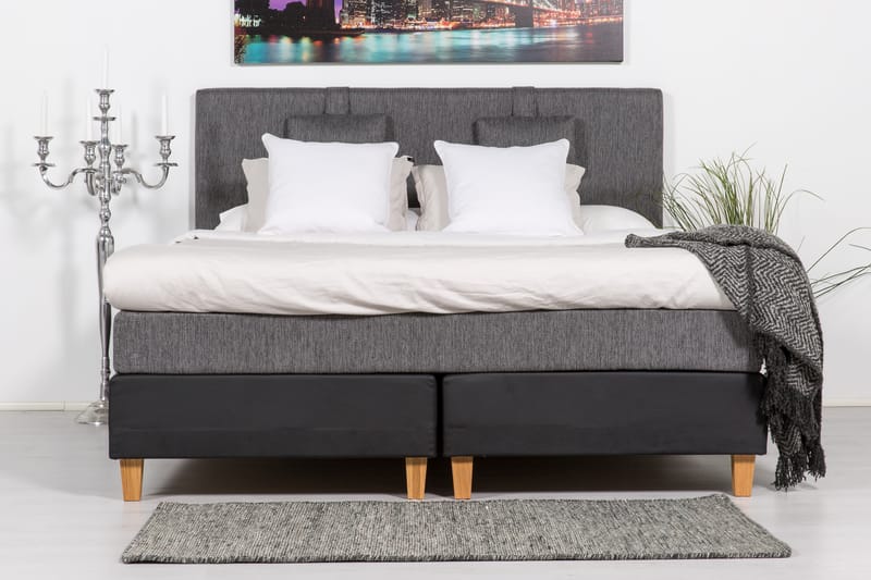 Sängynpääty Romance Lyx 180 cm - Tummanharmaa - Huonekalut - Sänky - Sängyn lisävarusteet & sängynpäädyt - Sängynpääty