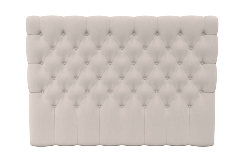 Sängynpääty Romance Lyx 180 Nappitoppaus - Beige - Sängynpääty