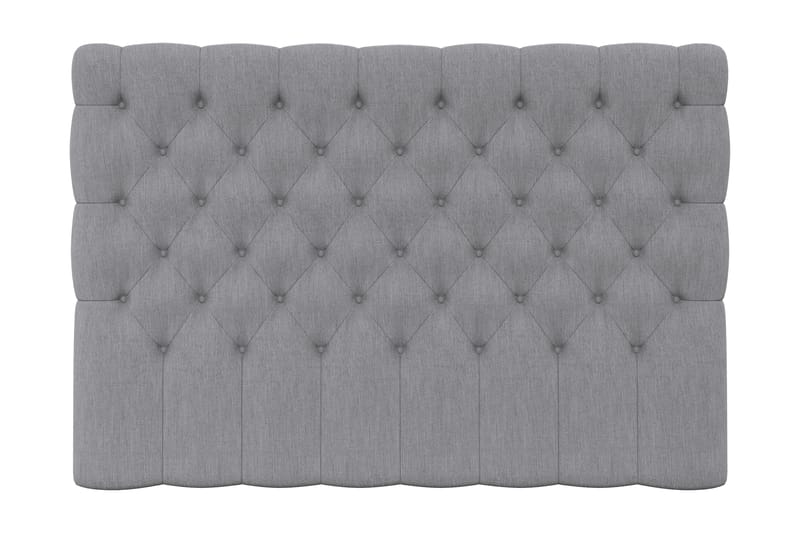 Sängynpääty Romance Lyx 180 Nappitoppaus - Vaaleanharmaa - Huonekalut - Sänky - Sängyn lisävarusteet & sängynpäädyt - Sängynpääty